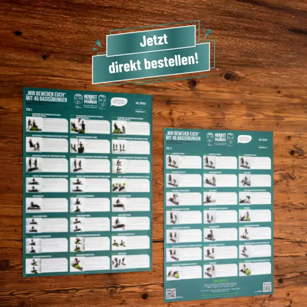 Übungsposter (2 teilig) – „WIR BEWEGEN EUCH“